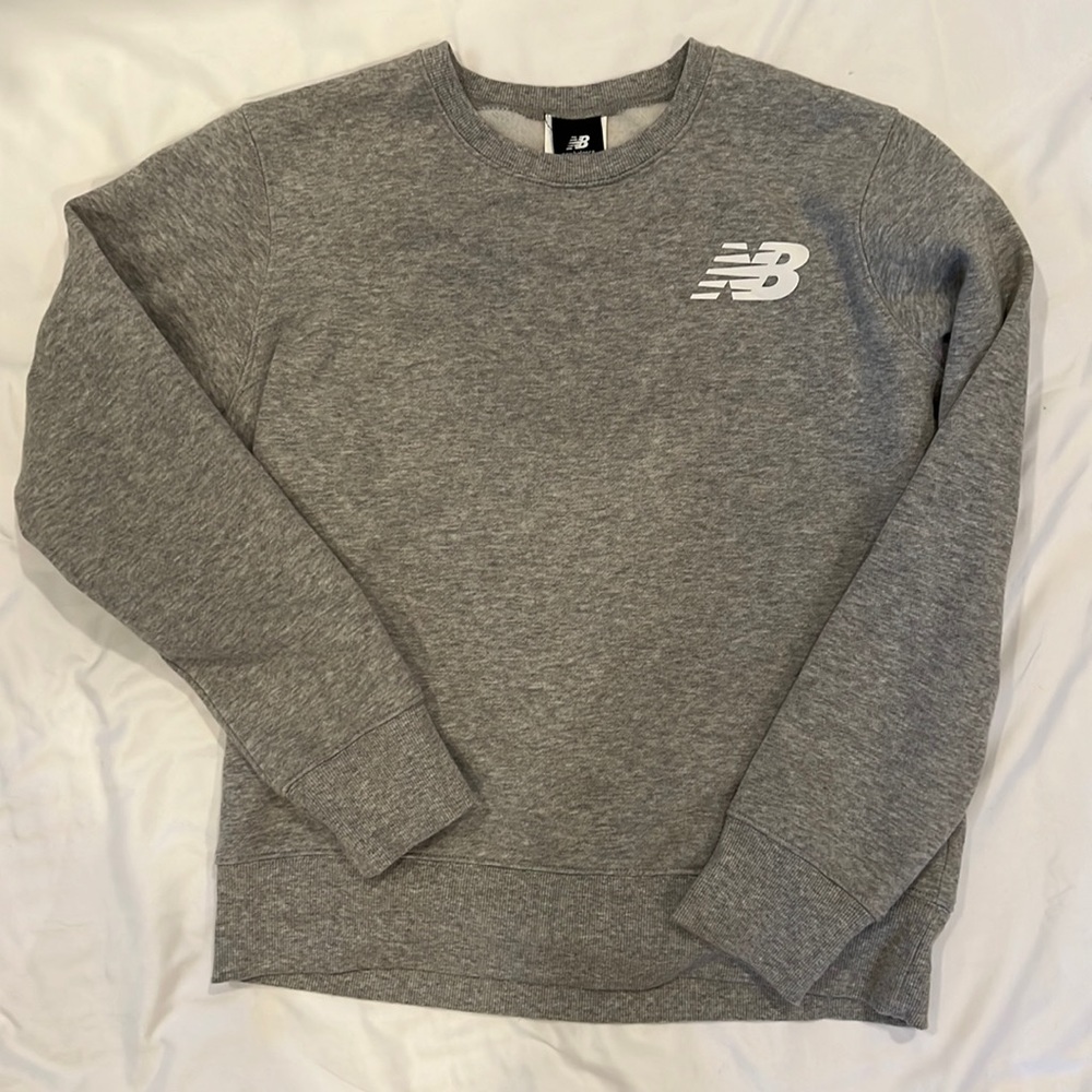 New Balance Classic Logo Gray Sweatshirt